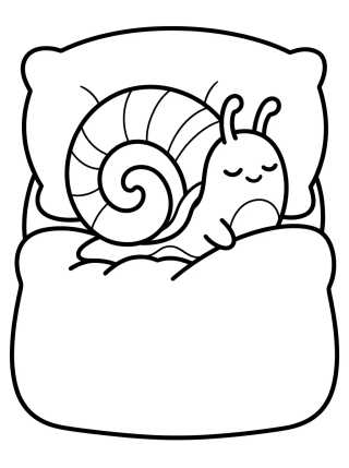 Gary Durmiendo en su Camita para colorir Desenho de Gary Durmiendo en su Camita para colorir e imprimir grátis