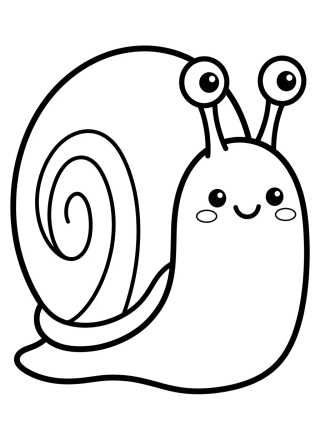 Gary el Caracol Sonriendo para colorir Desenho de Gary el Caracol Sonriendo para colorir e imprimir grátis