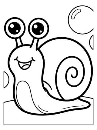 Gary el Caracol Sonriendo para colorir Desenho de Gary el Caracol Sonriendo para colorir e imprimir grátis