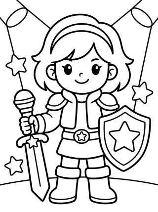 Coleção de desenhos para colorir: Guerreras K-Pop