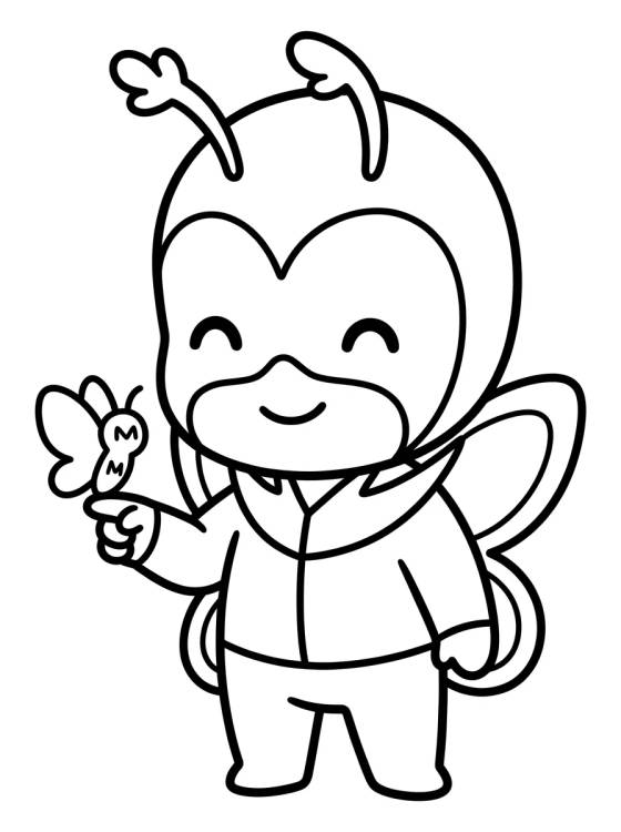 Hawk Moth Chibi sosteniendo un Akuma para colorir Desenho de Hawk Moth Chibi sosteniendo un Akuma para colorir e imprimir grátis