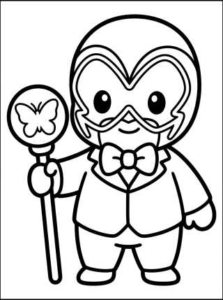 Hawk Moth con Cetro Mágico para colorir Desenho de Hawk Moth con Cetro Mágico para colorir e imprimir grátis