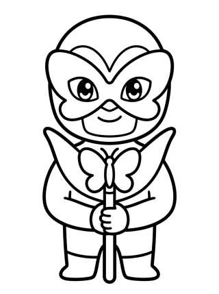 Hawk Moth Tierno con su Cetro para colorir Desenho de Hawk Moth Tierno con su Cetro para colorir e imprimir grátis