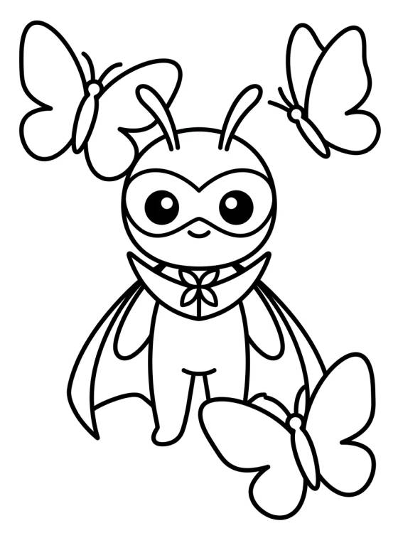 Hawk Moth en su Escondite para colorir Desenho de Hawk Moth en su Escondite para colorir e imprimir grátis