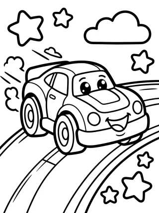 Coche Hot Wheels de Carreras Tierno para colorir Desenho de Coche Hot Wheels de Carreras Tierno para colorir e imprimir grátis