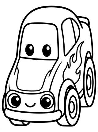 Hot Wheels Auto de Llamas para colorir Desenho de Hot Wheels Auto de Llamas para colorir e imprimir grátis