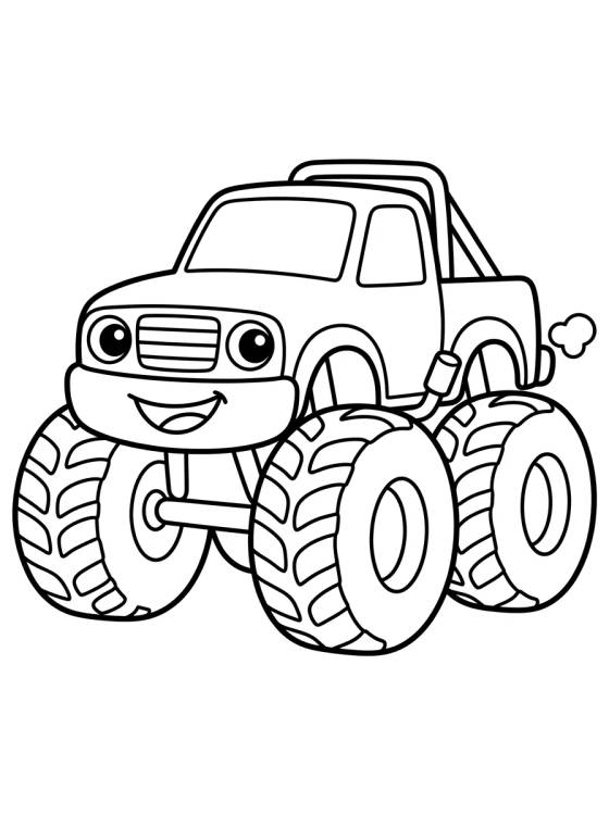 Monster Truck Hot Wheels para Niños para colorir Desenho de Monster Truck Hot Wheels para Niños para colorir e imprimir grátis