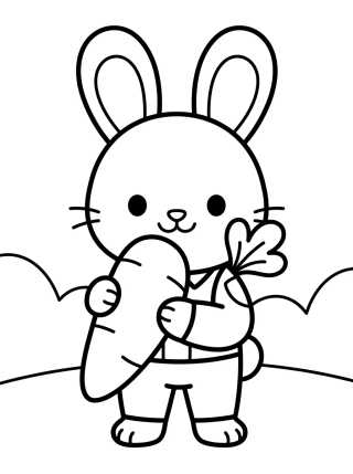 Judy Hopps Sosteniendo una Zanahoria para colorir Desenho de Judy Hopps Sosteniendo una Zanahoria para colorir e imprimir grátis