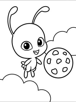 Kwami Tikki Muy Linda para colorir Desenho de Kwami Tikki Muy Linda para colorir e imprimir grátis