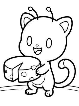 Plagg el Kwami del Gato Negro para colorir Desenho de Plagg el Kwami del Gato Negro para colorir e imprimir grátis