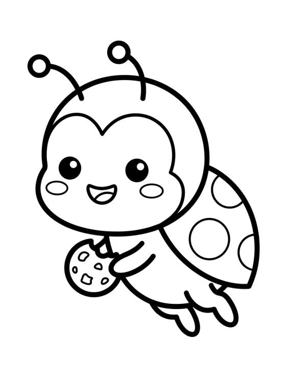 Tikki la Kwami Mariquita Tierna para colorir Desenho de Tikki la Kwami Mariquita Tierna para colorir e imprimir grátis