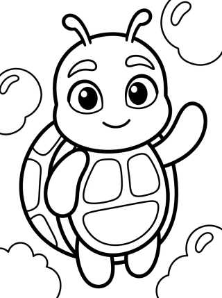 Wayzz o Kwami de la Tortuga para colorir Desenho de Wayzz o Kwami de la Tortuga para colorir e imprimir grátis