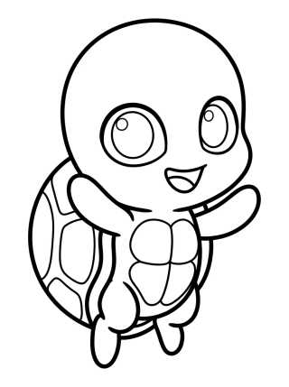 Wayzz el Pequeño Kwami Tortuga Sonriente para colorir Desenho de Wayzz el Pequeño Kwami Tortuga Sonriente para colorir e imprimir grátis