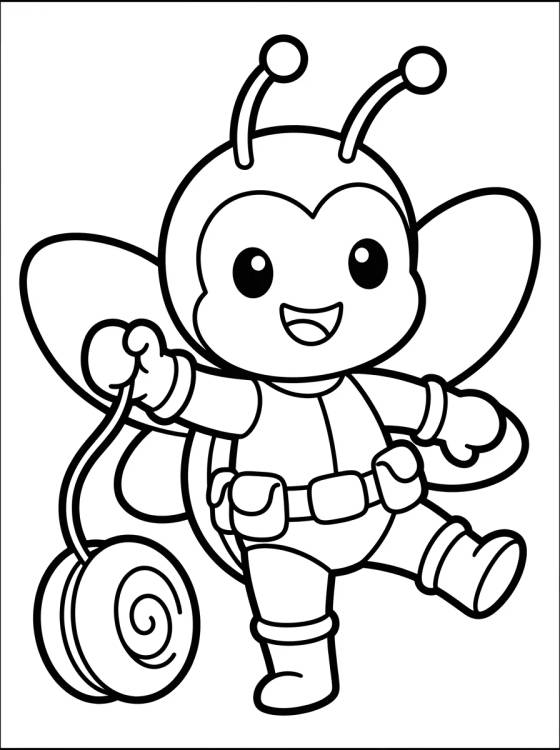 Ladybug Linda en Pose Heroica para colorir Desenho de Ladybug Linda en Pose Heroica para colorir e imprimir grátis