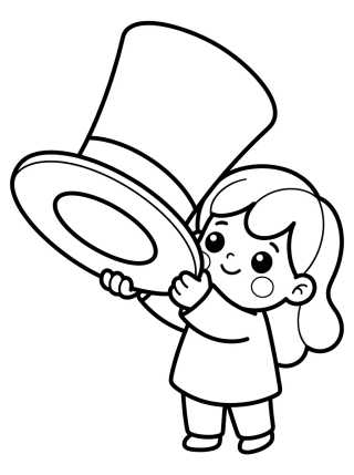 Lila y el Sombrero de Bita para colorir Desenho de Lila y el Sombrero de Bita para colorir e imprimir grátis