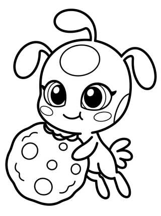 Kwami Tikki Tierna para colorir Desenho de Kwami Tikki Tierna para colorir e imprimir grátis