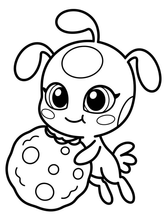 Kwami Tikki Tierna para colorir Desenho de Kwami Tikki Tierna para colorir e imprimir grátis