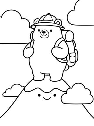 Coleção de desenhos para colorir: Montañas Tiernas y Paisajes