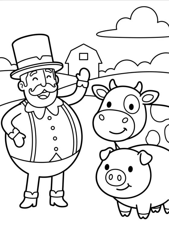 Bita en la Granjita para colorir Desenho de Bita en la Granjita para colorir e imprimir grátis