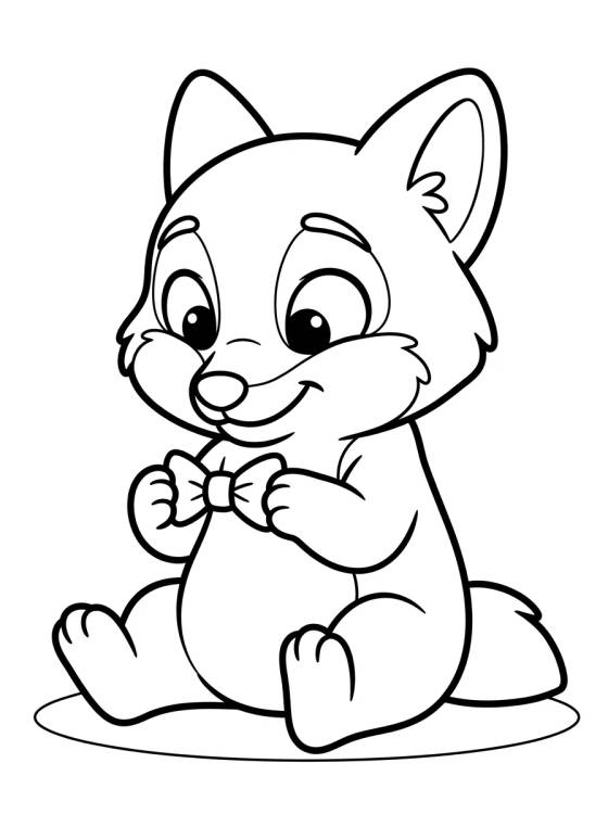 Nick Wilde Bebé Lindo para colorir Desenho de Nick Wilde Bebé Lindo para colorir e imprimir grátis