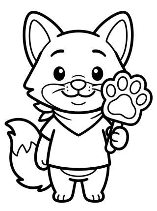 Coleção de desenhos para colorir: Nick Wilde de Zootopia para Colorear