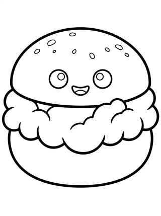 Berlinesa con Relleno para colorir Desenho de Berlinesa con Relleno para colorir e imprimir grátis