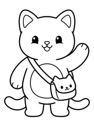 Pandy Patas com Bolsito Tierno para colorir Desenho de Pandy Patas com Bolsito Tierno para colorir e imprimir grátis