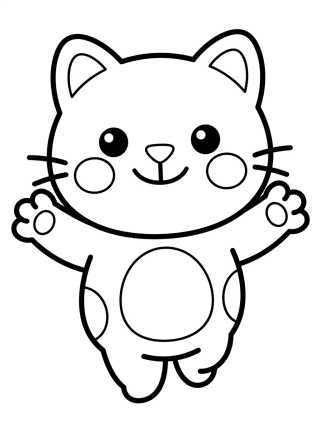 Pandy Gato Dando un Abrazo de Ataque para colorir Desenho de Pandy Gato Dando un Abrazo de Ataque para colorir e imprimir grátis