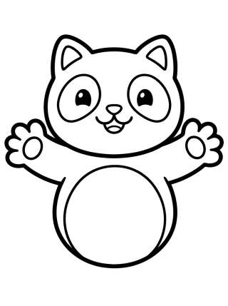 Coleção de desenhos para colorir: Pandy Patas para Colorear
