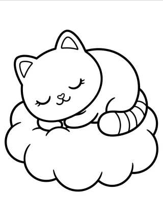 Pandy Patas Durmiendo en la Nube para colorir Desenho de Pandy Patas Durmiendo en la Nube para colorir e imprimir grátis