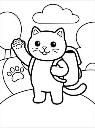Pandy Patas Mochilero Aventurero para colorir Desenho de Pandy Patas Mochilero Aventurero para colorir e imprimir grátis
