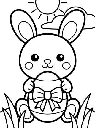 Coleção de desenhos para colorir: Dibujos de Pascua Tiernos