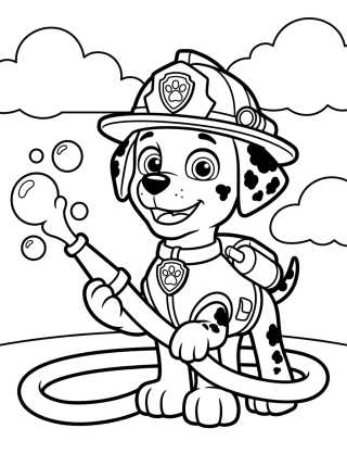 Marshall el Bombero Tierno para Colorear para colorir Desenho de Marshall el Bombero Tierno para Colorear para colorir e imprimir grátis