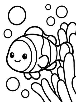 Peccecito Payaso Kawaii para colorir Desenho de Peccecito Payaso Kawaii para colorir e imprimir grátis