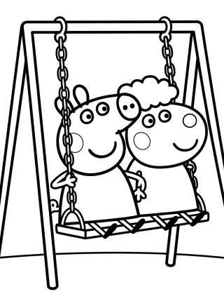 Coleção de desenhos para colorir: Peppa y sus Amigos
