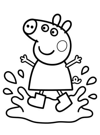 Coleção de desenhos para colorir: Peppa Pig para Colorear