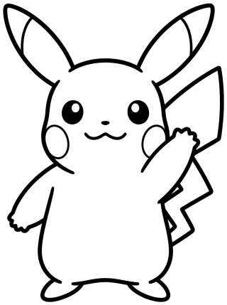 Coleção de desenhos para colorir: Dibujos de Pikachu para Colorear