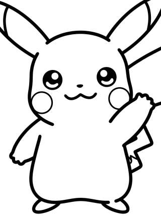 Coleção de desenhos para colorir: Pikachu Tierno para Colorear