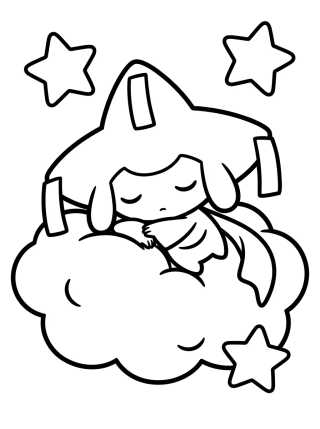 Jirachi el Pokémon de los Deseos para colorir Desenho de Jirachi el Pokémon de los Deseos para colorir e imprimir grátis