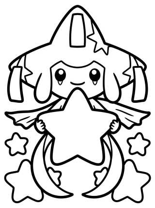 Jirachi Cumpliendo Deseos para colorir Desenho de Jirachi Cumpliendo Deseos para colorir e imprimir grátis