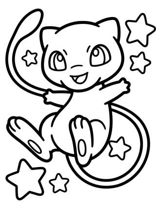 Coleção de desenhos para colorir: Pokémon Legendarios Kawaii