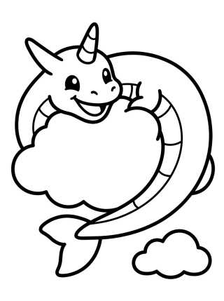 Rayquaza Lindo en el Cielo para colorir Desenho de Rayquaza Lindo en el Cielo para colorir e imprimir grátis