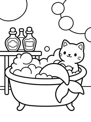 Siregata en el Spa de la Casa Mágica para colorir Desenho de Siregata en el Spa de la Casa Mágica para colorir e imprimir grátis