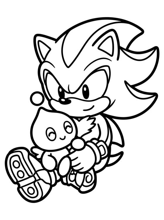 Shadow con Chao Tierno para colorir Desenho de Shadow con Chao Tierno para colorir e imprimir grátis