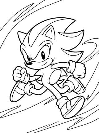 Shadow Corriendo Rápido para colorir Desenho de Shadow Corriendo Rápido para colorir e imprimir grátis