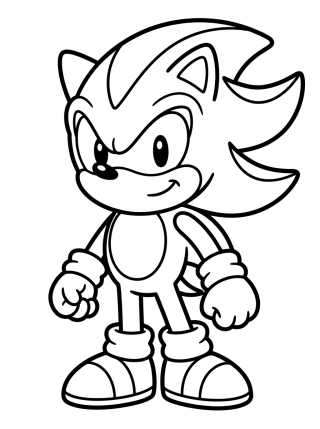 Shadow Kawaii Sonriendo para colorir Desenho de Shadow Kawaii Sonriendo para colorir e imprimir grátis