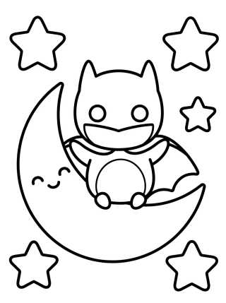 Super-Bat Tierno Nocturno para colorir Desenho de Super-Bat Tierno Nocturno para colorir e imprimir grátis