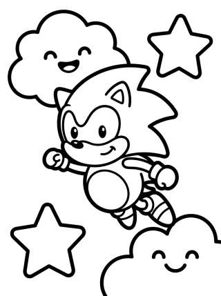 Coleção de desenhos para colorir: Dibujos de Super Sonic para Colorear