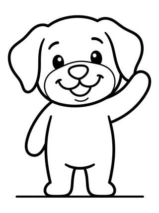 Tito Sonriendo y Saludando Alegremente para colorir Desenho de Tito Sonriendo y Saludando Alegremente para colorir e imprimir grátis