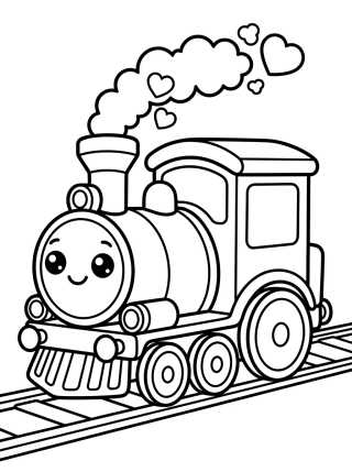 Tren Locomotora a Vapor Tierna para colorir Desenho de Tren Locomotora a Vapor Tierna para colorir e imprimir grátis